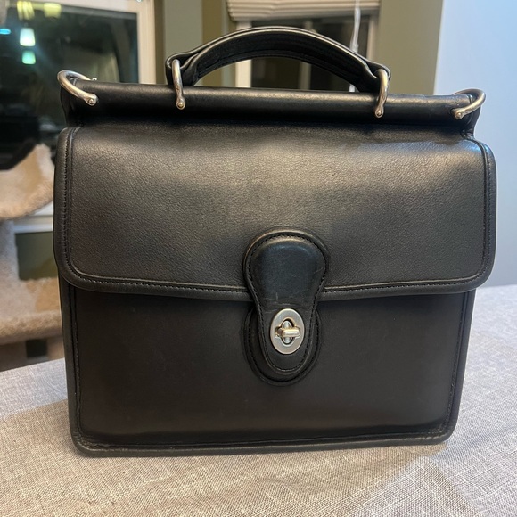 Vintage Coach Dark Grey/Nickel Willis  Purse 9927 - EUC- Hang Tag - Rare - Picture 6 of 16